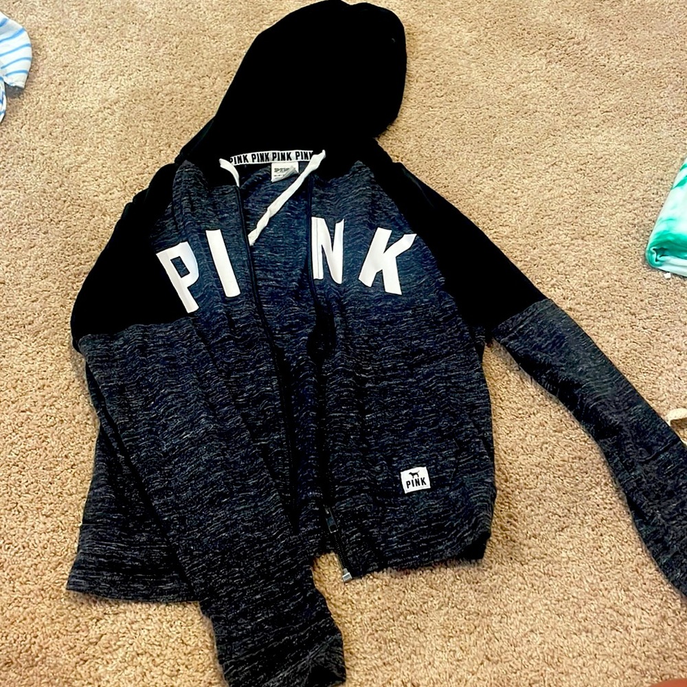 Cropped PINK zip up jacket
